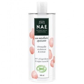 N.A.E. - Eau Micellaire Démaquillante Nettoyante Visage - Parfum de Rose Frais - Certifiée Bio - Formule Végane - Nettoyant V