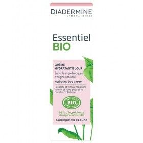 Diadermine - Essentiel Bio - Crème Visage Hydratante Jour - Enrichie en Prébiotiques dOrigine Naturelle - Certifiée Bio - 99 ...
