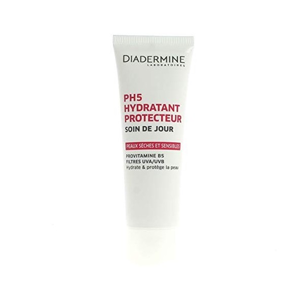 Diadermine Soin de jour hydratant PH5, peaux sèches et sensibles - Le tube de 50ml Crème Jour et Nuit
