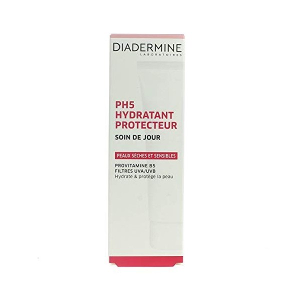 Diadermine Soin de jour hydratant PH5, peaux sèches et sensibles - Le tube de 50ml Crème Jour et Nuit