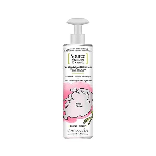 Garancia Source Micellaire Enchantée Eau Démaquillante Micellaire Rose dAntan 400 ml