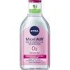 NIVEA MicellAIR SKIN BREATHE Eau Micellaire Peaux Sèches et Sensibles 1 x 400 ml , démaquillant 3 en 1 sans parfum ni colora