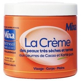 Mixa Intensif Peaux Sèches - La Crème des Peaux Très Sèches et Ternes - Multi Usages Visage, Corps, Mains, Pieds - Nourrit 48