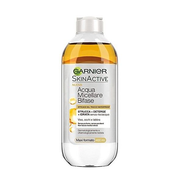 GARNIER Acqua Micellare Bifase 400 Ml. Cura del viso,