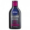 NIVEA Micellair Démaquillant professionnel à leau micellaire 400 ml , démaquillant pour les yeux, nettoyant pour la peau, d