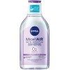 Nivea Micellair Skin Breathe Eau micellaire pour peaux sensibles 400 ml , démaquillant nourrissant avec du dexpanthénol et d