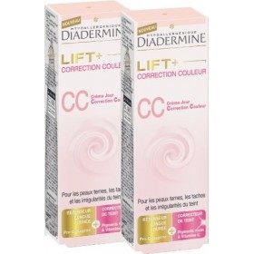Diadermine Lift+ CC Crème Jour Flacon de 50 ml - Lot de 2 Crème Jour et Nuit