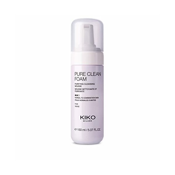 KIKO Milano Pure Clean Micellar Biphase Water 200Ml | Eau Micellaire Biphasée Nettoyante Visage, Contour Des Yeux Et Lèvres