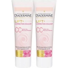Diadermine Lift+ CC Crème Jour Flacon de 50 ml - Lot de 2 Crème Jour et Nuit