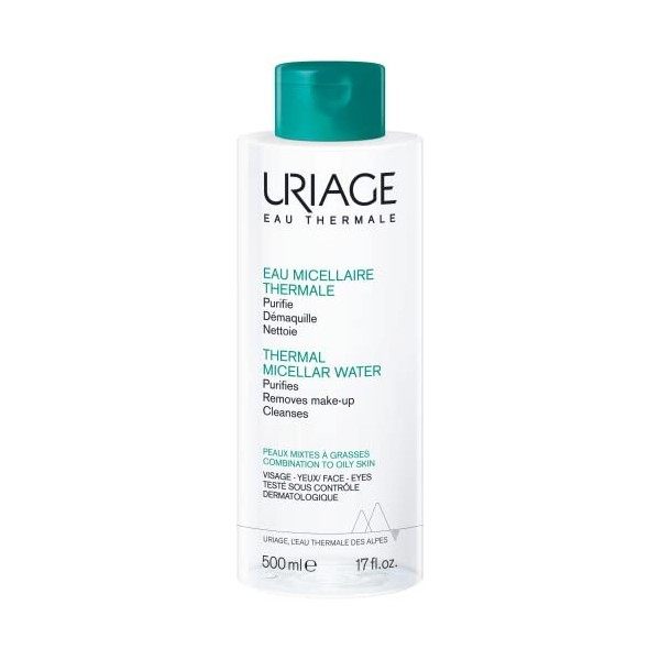 Uriage Eau Micellaire Thermale Peaux Mixtes à Grasses 500 ml