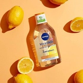 NIVEA Eau Micellaire MicellAir Energy 1 x 400 ml , Nettoyant visage enrichi en antioxydants, Démaquillant micellaire visage,