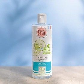 PULPE DE VIE "Ô Ma Douce" Eau Micellaire Peaux Sensibles 400 ml, 100% recyclable, à base de fruits antigaspi bio, Upcycling