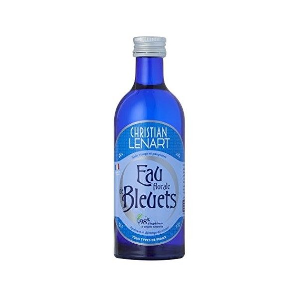 Christian Lenart Eau de Bleuets à base dhuiles essentielles, apaisante, décongestionnante - Le flacon de 200ml