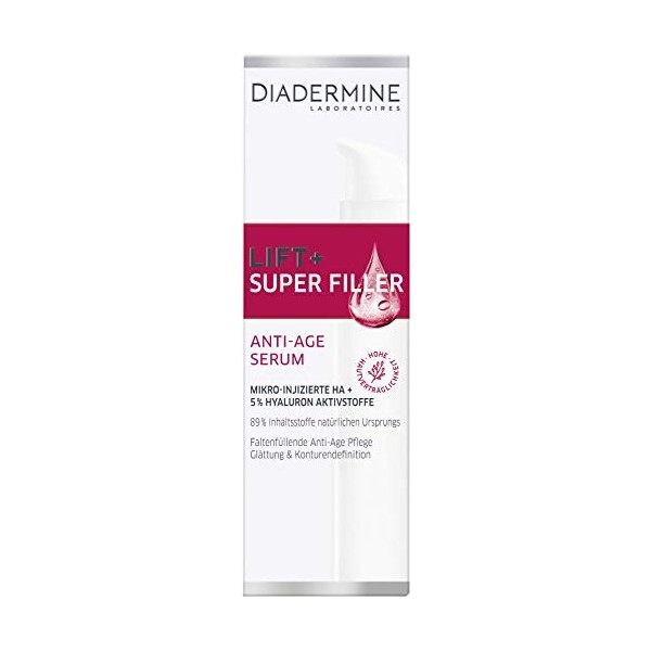 DIADERMINE Lift+ Sérum Super Filer Hyaluron hautement concentré 30 ml Crème Jour et Nuit