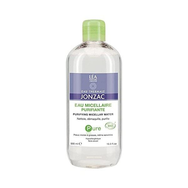 Jonzac Eco-Bio Agua Micelar Purificante Ml Eco-bio 4 Unidad, Vanilla, 500 Gramo