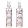 ClaRose - Eau micellaire enrichie en acide hyaluronique et en eau de rose vegan 100 % naturelle, 150 ml lot de 2 