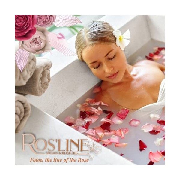 RosLine gel nettoyant visage 150 ml pour un nettoyage doux et efficace de la peau, nettoie et rafraîchit, absorbe lexcès de