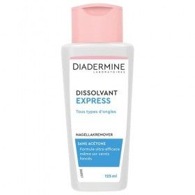 Diadermine - Dissolvant Express - Tous Types dOngles - Sans Acétone - Formule Ultra Efficace - Prend Soin des Ongles - Boute ...