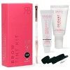 Renata Beauty Kit de Teinture pour Sourcils – Kit de Coloration des Sourcil Avec Couleur, Crème Oxydante et Brosse – Effet Lo