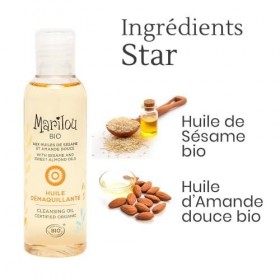 Marilou Bio - Gamme Classic - Soins pour le Visage - Huile Démaquillante - Flacon de 100 ml - Oui à lHuile ! Démaquille, Hyd