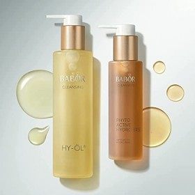 BABOR CLEANSING HY-ÖL, huile nettoyante hydrophile pour utilisation avec le Phytoactive adapté au type de peau, 200 ml