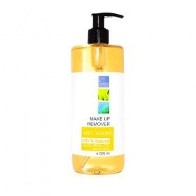 Huile de Riz Démaquillant Anti Age 500 ml - pompe - Huile Anti Age 100% Naturelle bénéfique pour réduire les Cernes et Poches