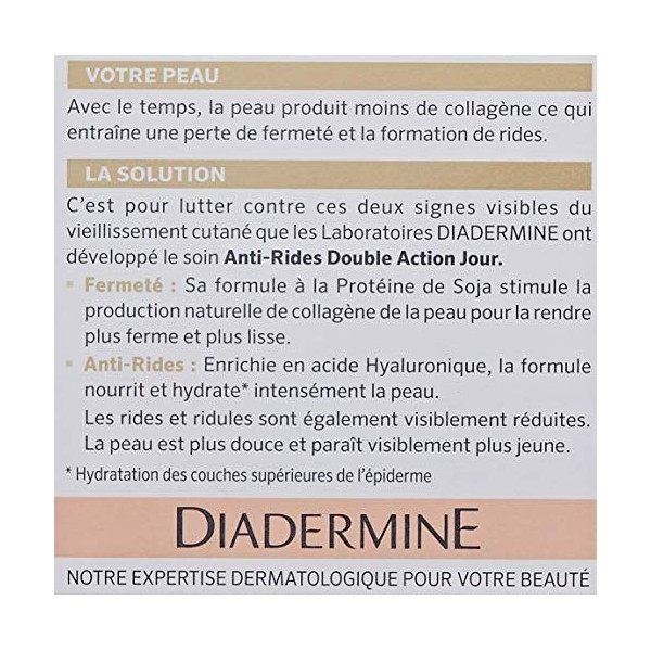 Diadermine Anti-Rides Double Action Jour 50 ml Crème Jour et Nuit