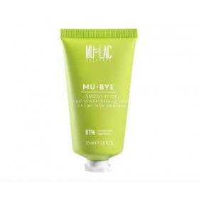 Mulac Cosmetics MU-BYE SMOOTHY OIL Huile Gel Lait Démaquillant à lhuile de tournesol biologique Vegan 75 ml