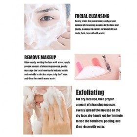 Extrait de plante démaquillant mousse nettoyante mousse nettoyante contrôle de lhuile nettoyage des pores 150 ml hommes femm