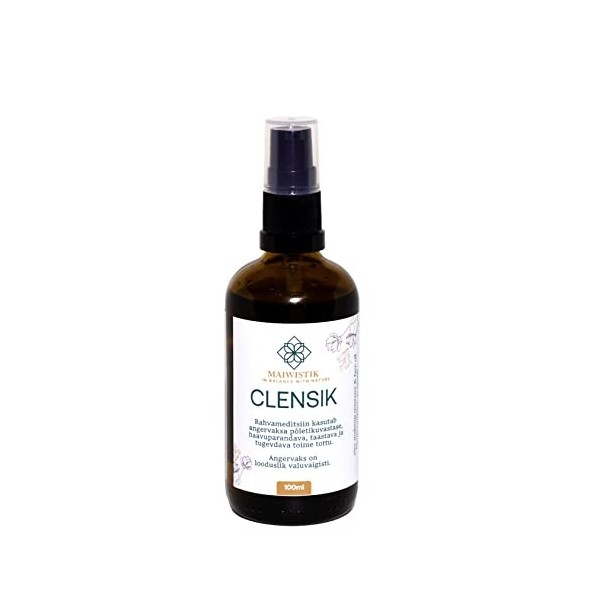 CLENSIK Démaquillant pour les yeux, démaquillant, avec herbes naturelles, huile nettoyante pour enlever le maquillage impermé