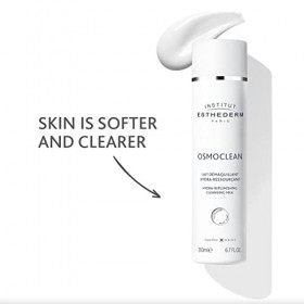 Institut Esthederm - Osmoclean - Lait Démaquillant Hydra-Ressourçant - Démaquille et Apporte Confort et Hydratation - Pour To