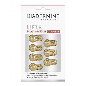 Diadermine - Lift+ - Super Lisseur - Capsules 7 Pièces Anti Rides - Lot de 2 Crème Jour et Nuit