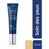NIVEA MEN Soin Yeux Anti Age 1 x 15 ml , Soin contour des yeux hydratant à l’Acide Hyaluronique, Soin visage anti-rides et r ...