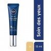 NIVEA MEN Soin Yeux Anti Age 1 x 15 ml , Soin contour des yeux hydratant à l’Acide Hyaluronique, Soin visage anti-rides et r