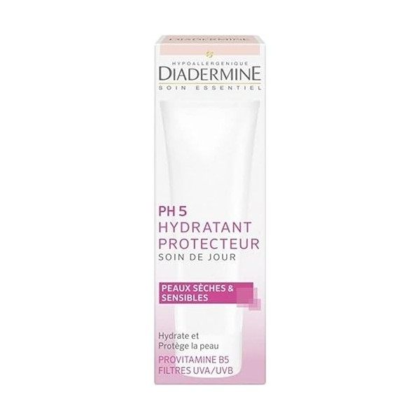 DIADERMINE PH5 Hydratant Protecteur Soin de Jour Peaux Sèches & Sensibles 50ml lot de 4