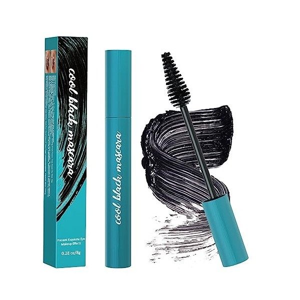 AONAT Mascara Volume, 4D Lash Extension Mascara, Tête de brosse triangulaire pour créer des cils recourbés et longs, imperméa