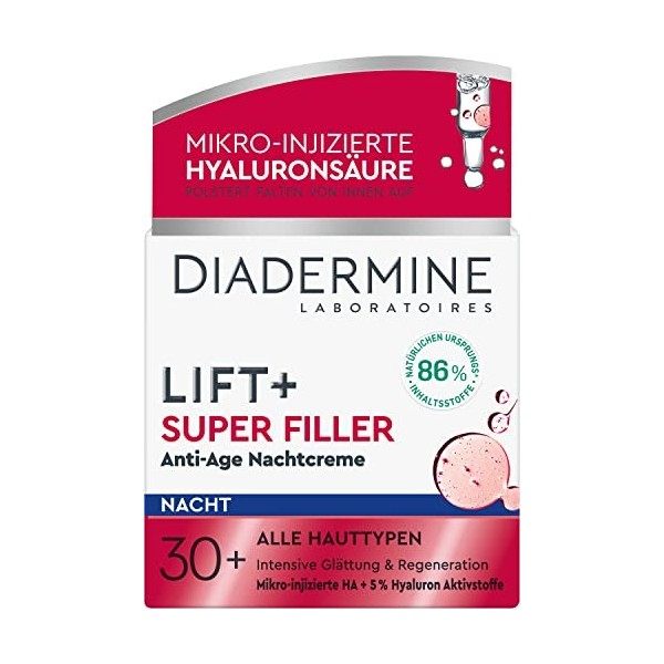 DIADERMINE Lift+ Crème de nuit Super filler - Soin anti-âge - 50 ml Crème Jour et Nuit
