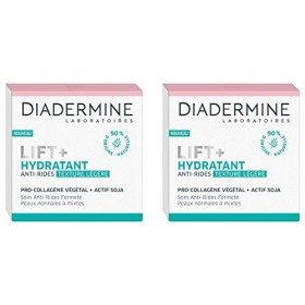 Diadermine - Lift+ Creme Hydratante - Anti Rides Texture Legere - Soin Fermeté - Pro-Collagène et actif Soja - Peaux normales...