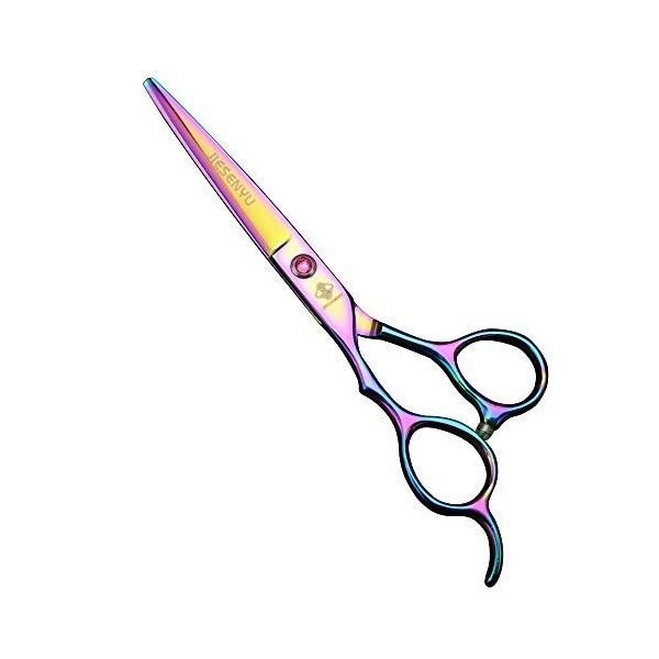 JIESENYU Ciseaux de coiffure professionnels de 15,2 cm pour gaucher