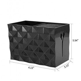 Boîte à ciseaux professionnelle pour salon de coiffeur. Boîte de rangement pour peignes de coiffure noir