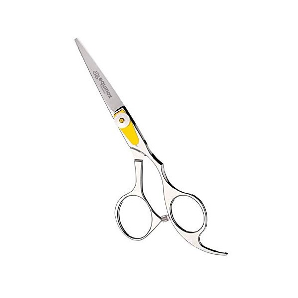 Equinox International Egde Series Ciseaux de coiffeur et barbier en acier inoxydable japonais, longueur 16,5 cm