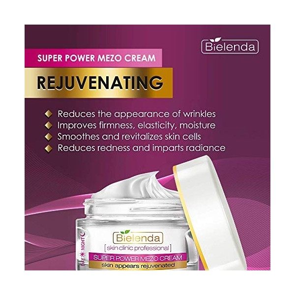 Bielenda Professional Crème Anti-Rides Rajeunissante Mezo 50 ml Crème Jour et Nuit