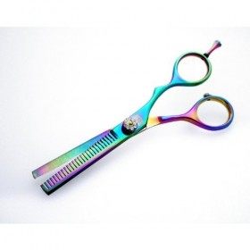 Professional Hairdressing Hair Thinning Scissors, Titanium Hair Cutting thinner - 5.5 inch - Offset
