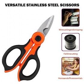 Guakiili Ciseaux électriques professionnels, Ciseaux en acier à haute teneur en carbone, outils de cisaillement ménagers, out