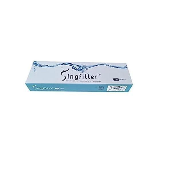 Singfiller Hyalurongel degré de viscosité V3 "DEEP", 1x1ml, volume et hydratation, anti-âge, rajeunissement de la peau... Crè...