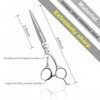 Ciseaux de coiffure professionnels haut de gamme, 15,2 cm - 16,5 cm - Fabriqués en alliage dacier inoxydable avancé - Pour b