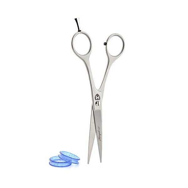 Haryali London Ciseaux de coiffure professionnel pour salon de coiffure avec vis fixes et bords tranchants 16,5 cm