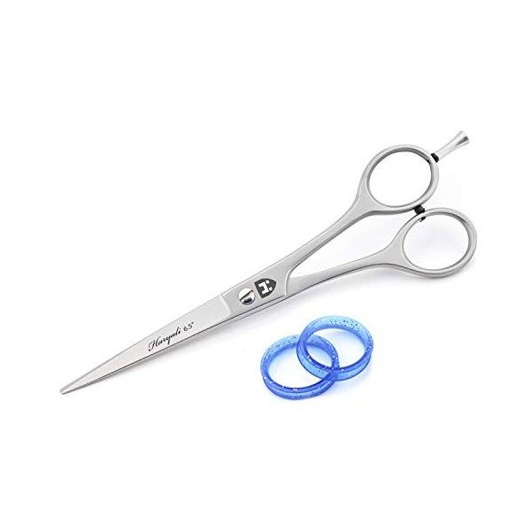 Haryali London Ciseaux de coiffure professionnel pour salon de coiffure avec vis fixes et bords tranchants 16,5 cm