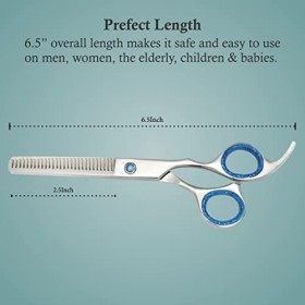 Ciseaux Desepaississant Coiffure 6 Professionnels Ciseau pour Désépaissir les Cheveux et Sculpteur Effileur Acier Inoxydabl