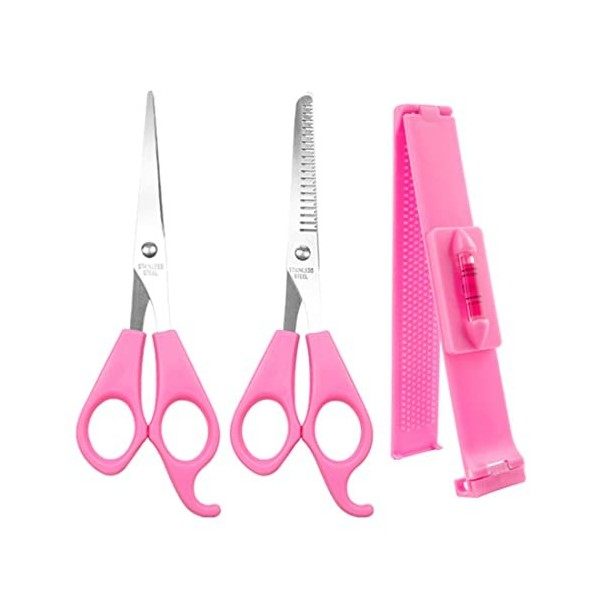 LIUJZZJ pinces pour tondeuse à cheveux et 2 ciseaux de coiffeur faciles à couper soimême